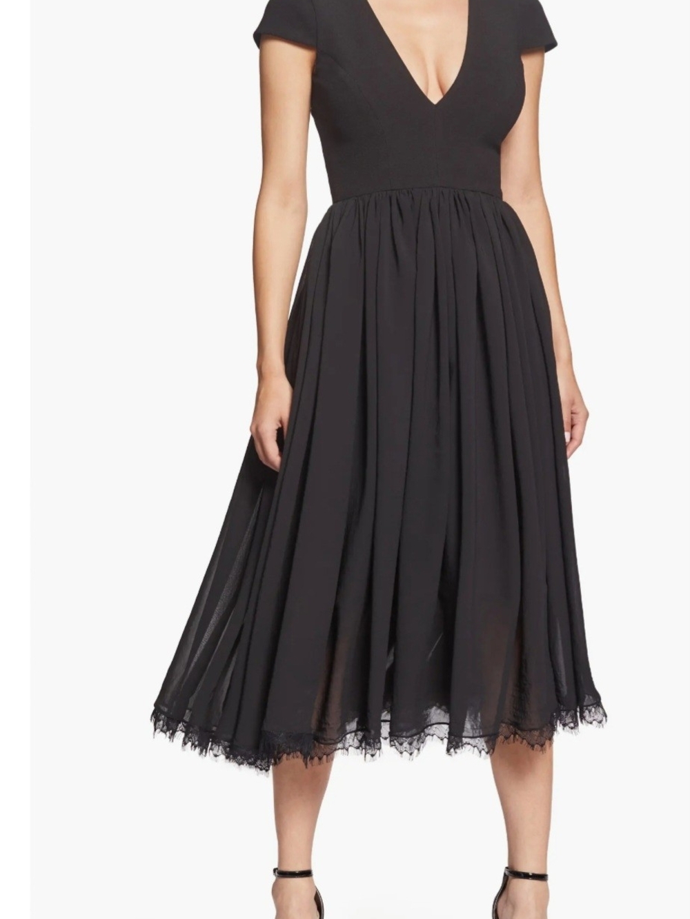 Dress the Population Black V-Neck Dress